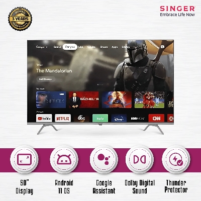 Picture of Singer 50" Frameless 4K Google TV (SLE50G22GOTV)