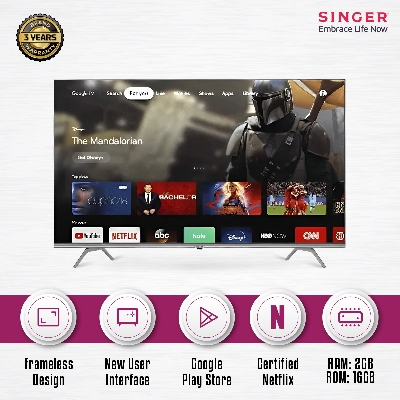 Picture of Singer 50" Frameless 4K Google TV (SLE50G22GOTV)