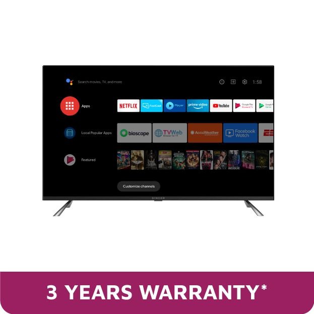 Picture of Singer 50" Primax 4K Android TV (SLE50U5000GOTV)
