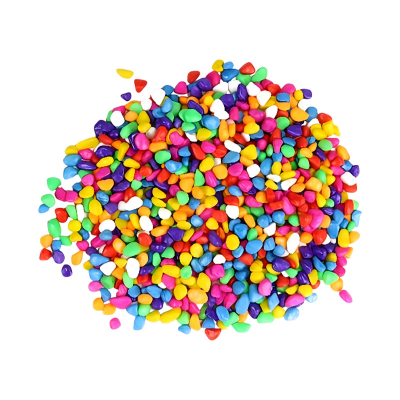 Picture of Aquarium colorful stones mixed for decoration 250g