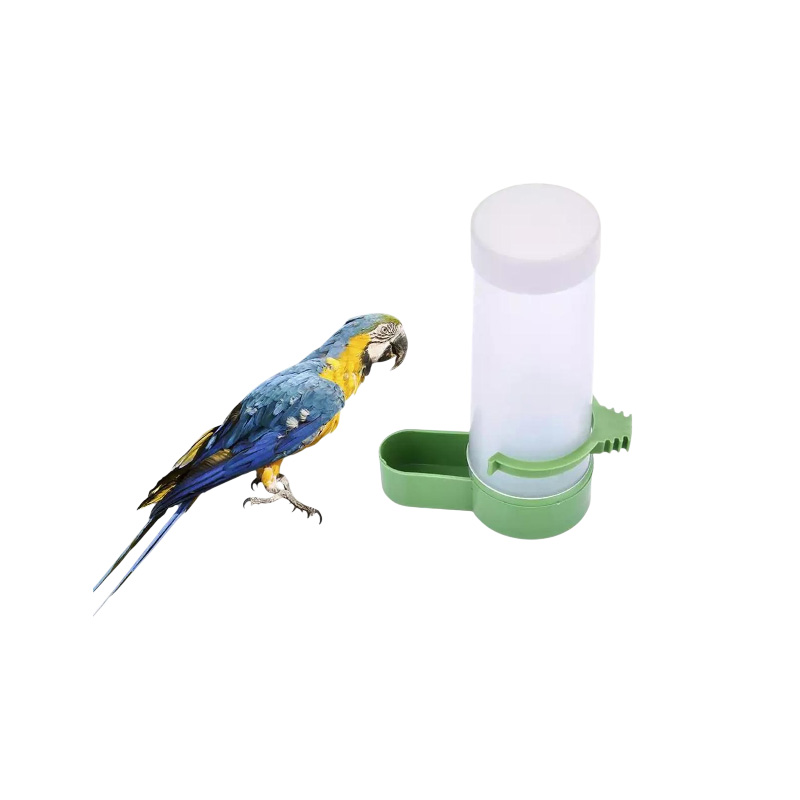 Picture of 5pcs 140ml Bird water pot Pet Drinker Feeder Waterer Clip for Aviary Budgie Cockatiel Lovebird farming equipment