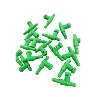 Picture of 20 pcs (টি-চাবি) T-Shape Controller (Whole Sell Rate) Aquarium Airline Tubing Pipe Tube Adjustable Connector Pump Flow Control Valves Switch Tap Hose Trachea 4.0mm Air Tube টিচাবি