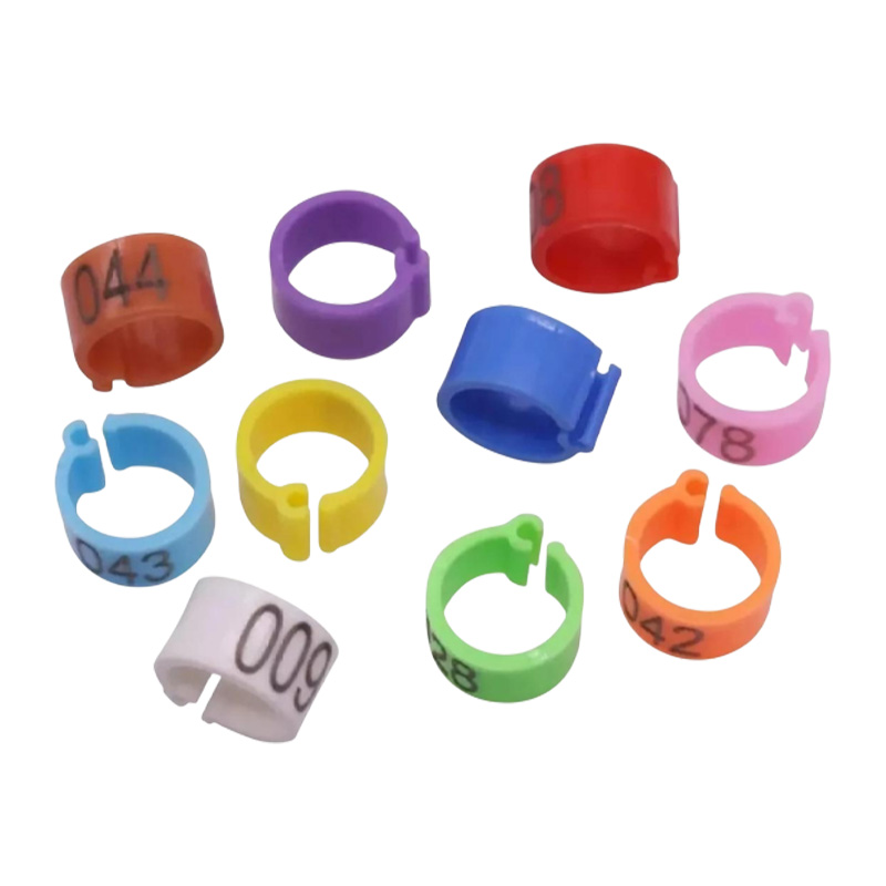 Picture of 100pcs/lot 8mm Clips Birds leg rings for beauty adjustable without serial number