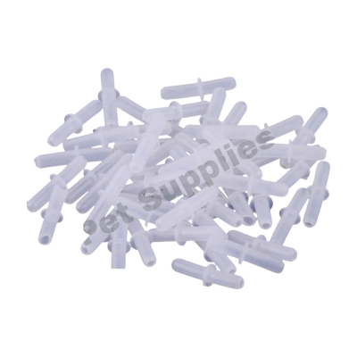 Picture of 10pcs Plastic Aquarium Air Pump Line Tubing Joints Straight Connectors