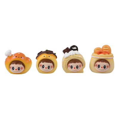 Picture of The Labubu Dessert Series | Limited Edition 4-Piece Resin Figurine Set | Adorable Food-Themed Collectibles for Display | Unique Gifts for Labubu Collectors - 4 piece set
