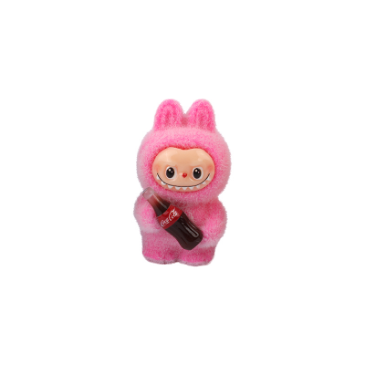Picture of Flocked Labubu x Coca-Cola Statue Set | 1 -Piece Exclusive Limited Edition | Mini Collectible Figurines | The Monsters & Coke Collaboration Series- 1 piece 