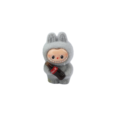 Picture of Flocked Labubu x Coca-Cola Statue Set | 1 -Piece Exclusive Limited Edition | Mini Collectible Figurines | The Monsters & Coke Collaboration Series- 1 piece 