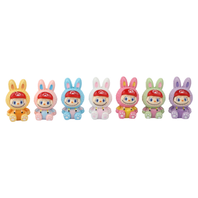 Picture of Mini Labubu Resin Statue- 2| Adorable Collectible Figurine | The Monsters Series Ornament | Unique Gift for Every Age- 7 piece set