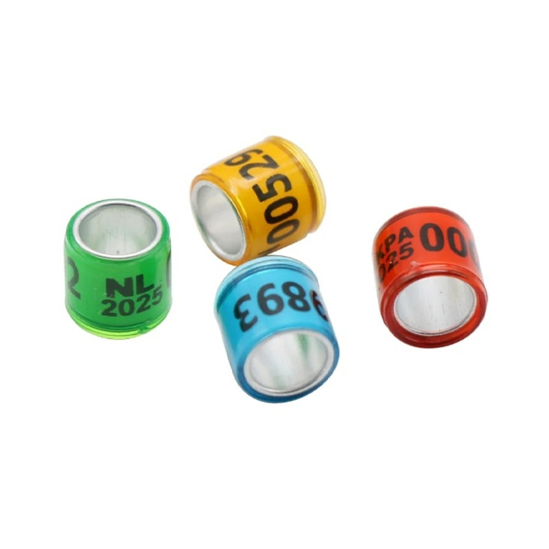 Picture of 8mm 2025 Racing Pigeon New Coming Bird Foot Rings Pigeon Leg Bands Multicolor