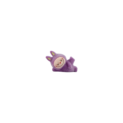 Picture of Mini Labubu The Monsters Naptime Collection | Flocked Resin Figures | Adorable Set of Sleeping Monster Statues | Unique Decor for Home or Office- 1 piece 