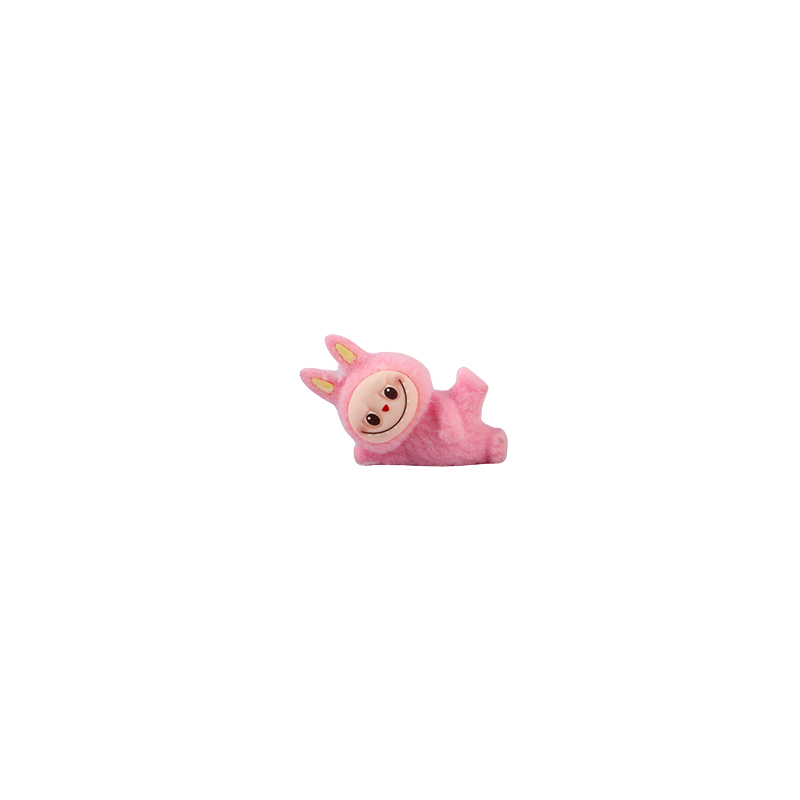 Picture of Mini Labubu The Monsters Naptime Collection | Flocked Resin Figures | Adorable Set of Sleeping Monster Statues | Unique Decor for Home or Office- 1 piece 