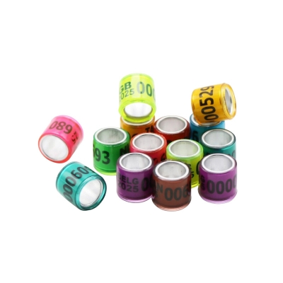 Picture of 2025 Multicolor Racer Pigeon Foot Ring With Word Earrings Quality Durable Bird Ring Pigeon Racing Rings Bird Training Tool
