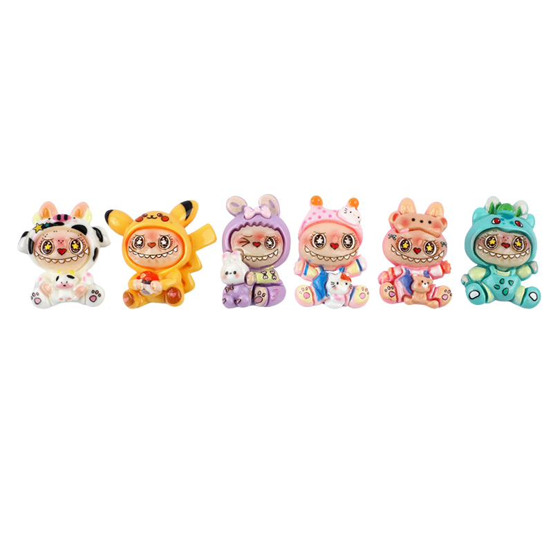 Picture of Labubu The Figurine Set | Adorable Mini Plushie Series | Cute & Quirky Collectibles for Display- 6 piece set