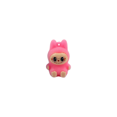 Picture of Mini Labubu Plushie Figurine | Premium Quality Flocked Decorative Figure | Cute & Quirky Labubu Charm | Ideal for Desk or Bag Decoration- 1 piece