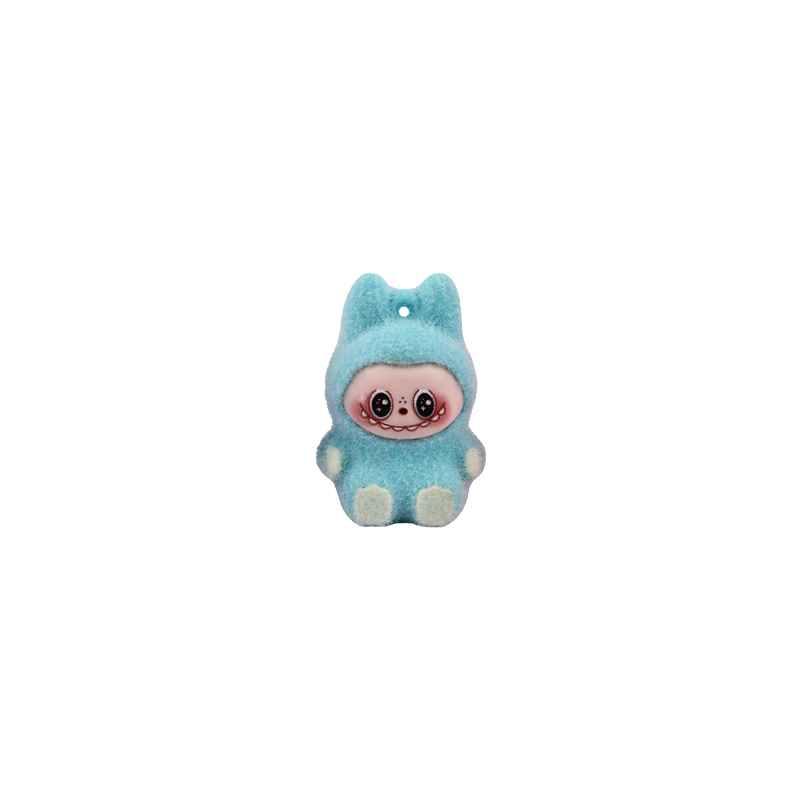 Picture of Mini Labubu Plushie Figurine | Premium Quality Flocked Decorative Figure | Cute & Quirky Labubu Charm | Ideal for Desk or Bag Decoration- 1 piece