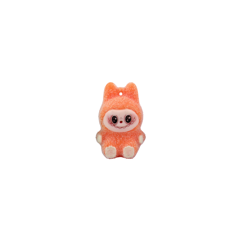 Picture of Mini Labubu Plushie Figurine | Premium Quality Flocked Decorative Figure | Cute & Quirky Labubu Charm | Ideal for Desk or Bag Decoration- 1 piece
