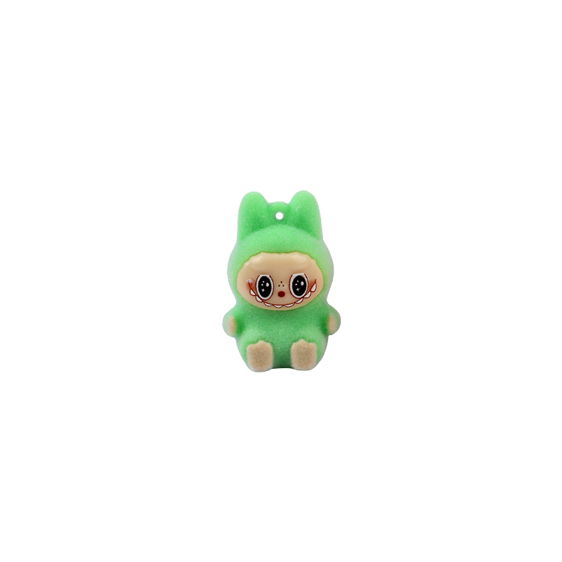 Picture of Mini Labubu Plushie Figurine | Premium Quality Flocked Decorative Figure | Cute & Quirky Labubu Charm | Ideal for Desk or Bag Decoration- 1 piece