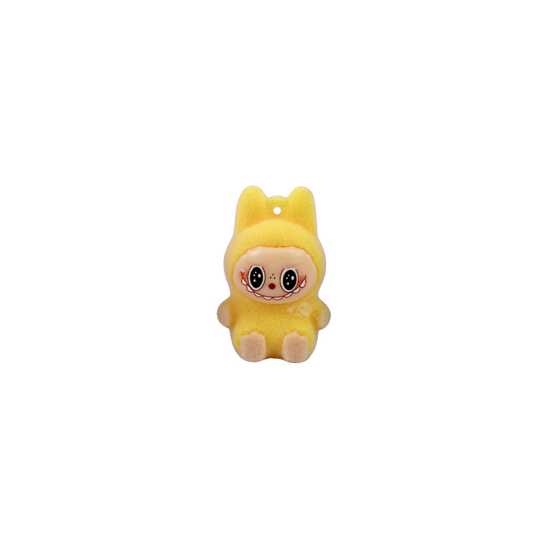 Picture of Mini Labubu Plushie Figurine | Premium Quality Flocked Decorative Figure | Cute & Quirky Labubu Charm | Ideal for Desk or Bag Decoration- 1 piece