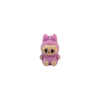 Picture of Mini Labubu Plushie Figurine | Premium Quality Flocked Decorative Figure | Cute & Quirky Labubu Charm | Ideal for Desk or Bag Decoration- 1 piece