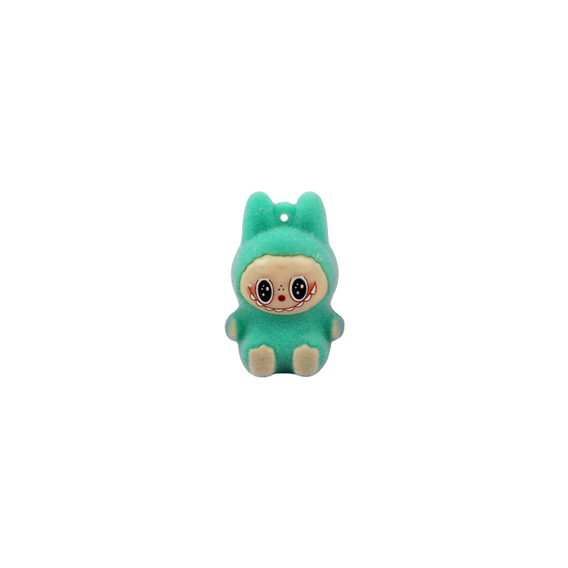 Picture of Mini Labubu Plushie Figurine | Premium Quality Flocked Decorative Figure | Cute & Quirky Labubu Charm | Ideal for Desk or Bag Decoration- 1 piece