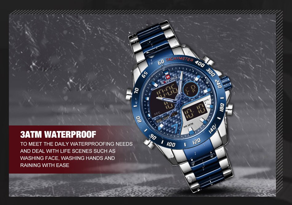 Picture of Naviforce Nf9171 Two-Tone Stainless Steel Wrist Watch  for Men