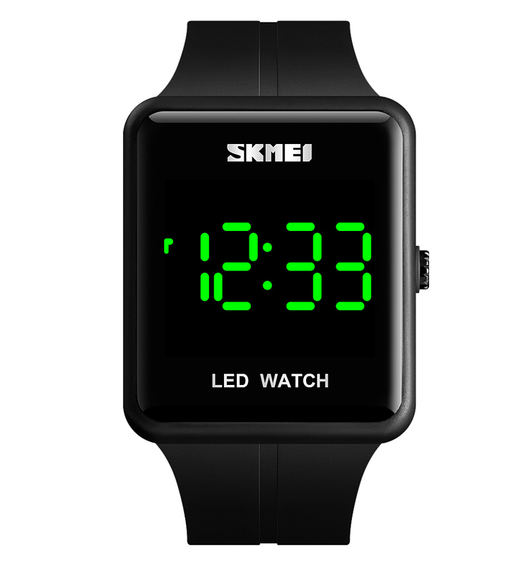 Picture of SKMEI 1541L Black PU LED Watch For Men - Black