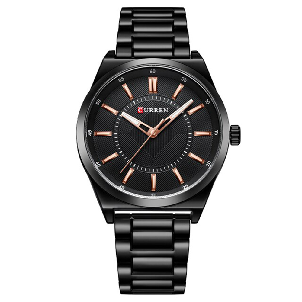 Picture of CURREN C8407M Black Stainless Steel Analog Watch For Men - Black