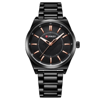 Picture of CURREN C8407M Black Stainless Steel Analog Watch For Men - Black