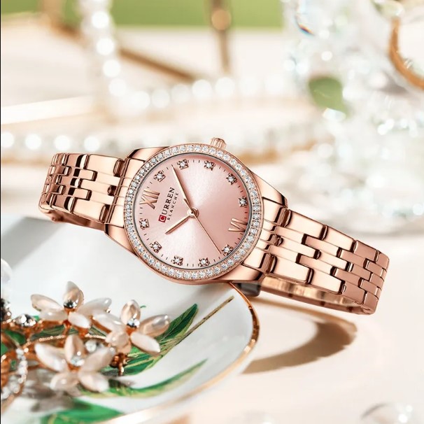 Picture of CURREN C9086W RoseGold Stainless Steel Analog Watch For Women - RoseGold