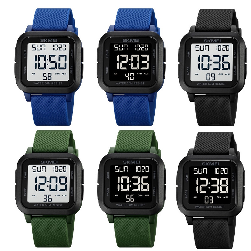 Picture of SKMEI 1894 Square Sports Waterproof Multifunctional Luminous Watch
