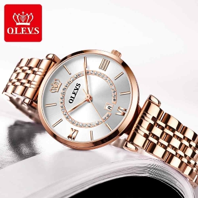 Picture of OLEVS 6892 Stainless Steel Casual Quartz Watches Simple Band Fashion Watch For Women