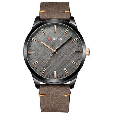 Picture of CURREN 8386 PU Leather Watch For Men - Black & Chocolate