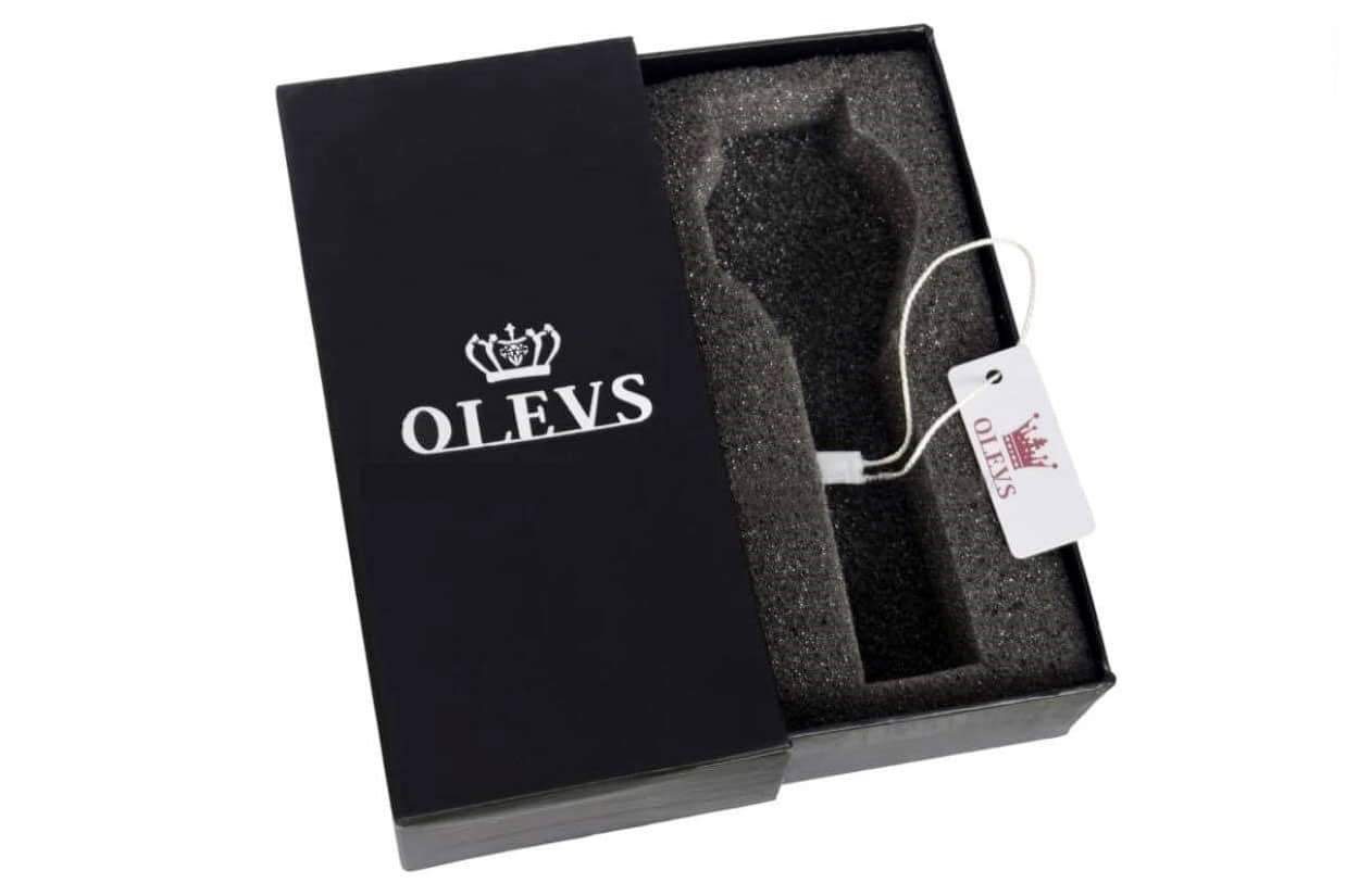 Picture of Olevs 701S Silver Stainless Steel Analog Wrist Watch For Men – RoyalBlue Silver & Golden