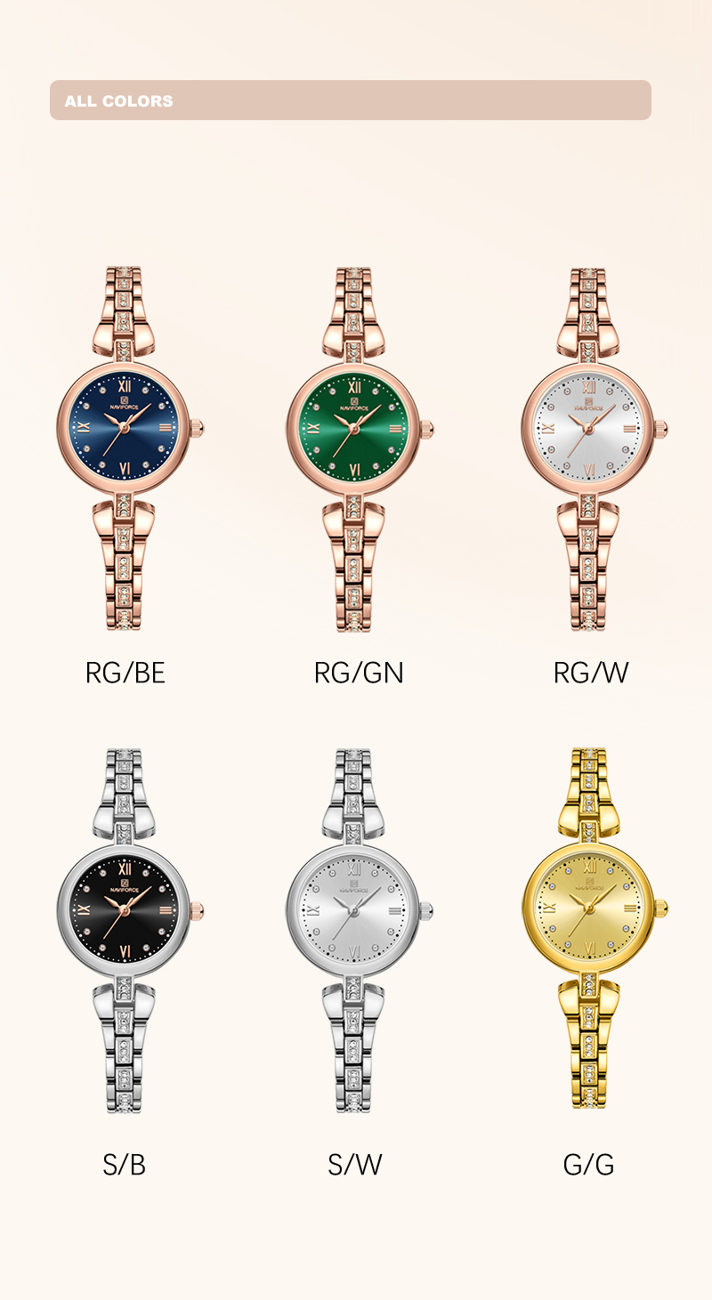 Picture of NAVIFORCE NF5034 New Simple Luxury Watch for Women Casual Ladies Zinc Alloy Bracelet Band High Quality Female Quartz Wrist Watch