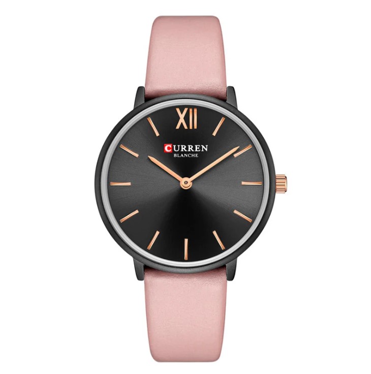 Picture of CURREN 9040F PU Leather Analog Watch for Women – Pink & Black