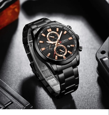 Picture of Curren C8445S Quartz Stainless Steel Men’s Watch –Black