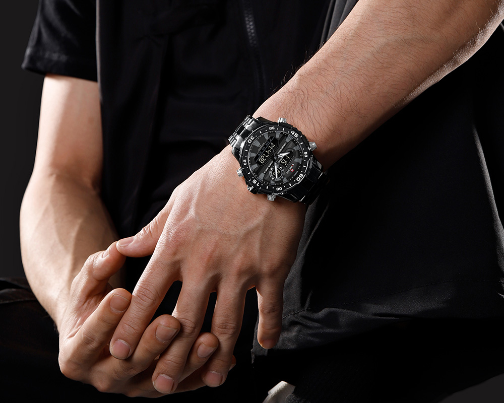 Picture of NAVIFORCE NF9234 Multi-Function Dual-Display Heavy Machinery Design Watch For Men