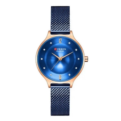 Picture of CURREN C9036F Stainless Steel Mesh Wristwatch For Women's – RoyalBlue & RoseGold