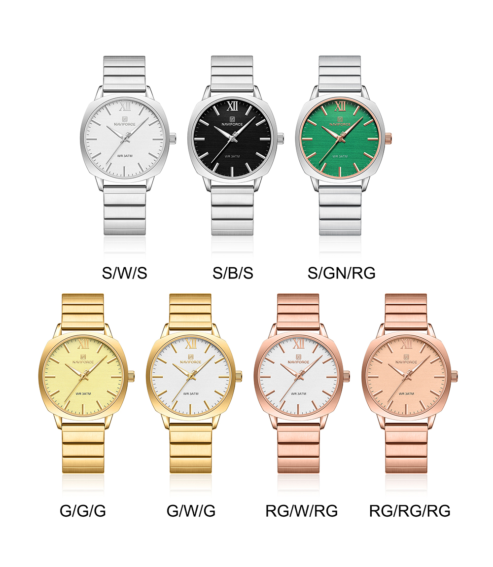 Picture of NAVIFORCE NF5044 Simple Square Women’s Watch Waterproof Luminous Casual Quartz Watch