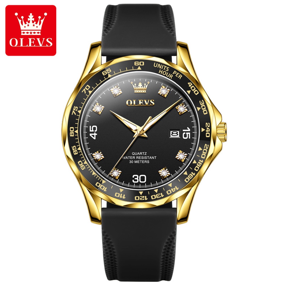 Picture of Olevs 9988M TPU Rubber Chronograph Wrist Watch For Men