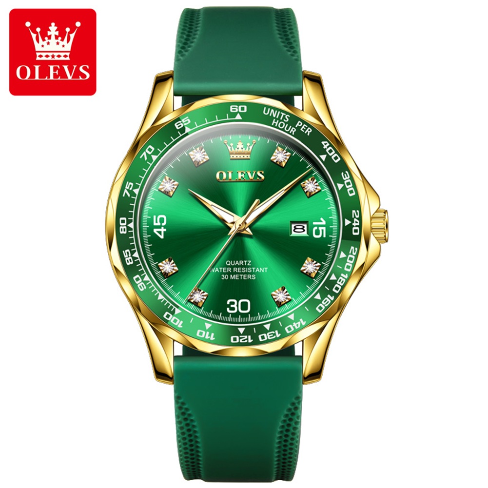 Picture of Olevs 9988M TPU Rubber Chronograph Wrist Watch For Men