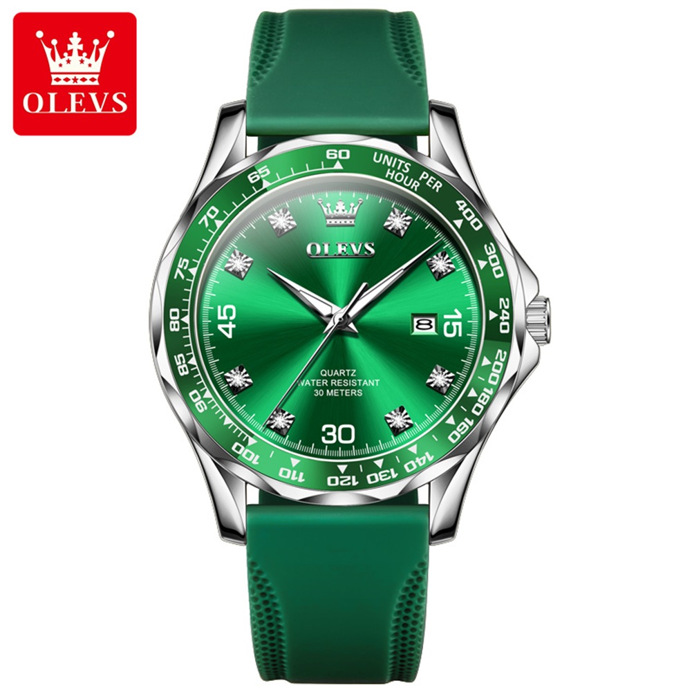 Picture of Olevs 9988M TPU Rubber Chronograph Wrist Watch For Men