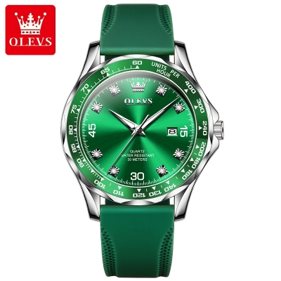 Picture of Olevs 9988M TPU Rubber Chronograph Wrist Watch For Men