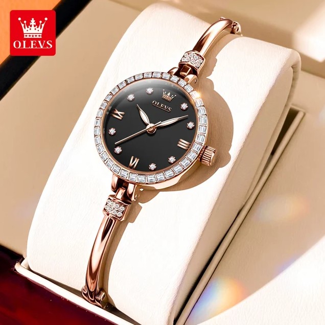 Picture of Olevs 5585F RoseGold Stainless Steel Analog Wrist Watch For Women