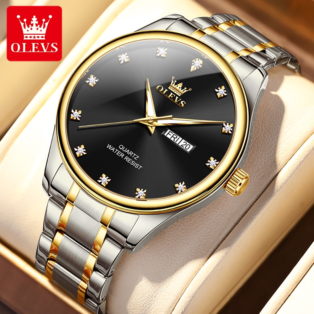 Picture of Olevs 3612S Stainless Steel Analog Wrist Watch For Men