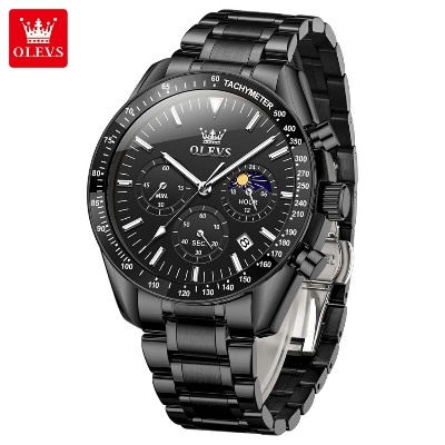 Picture of Olevs 3618M Stainless Steel Chronograph Wrist Watch For Men