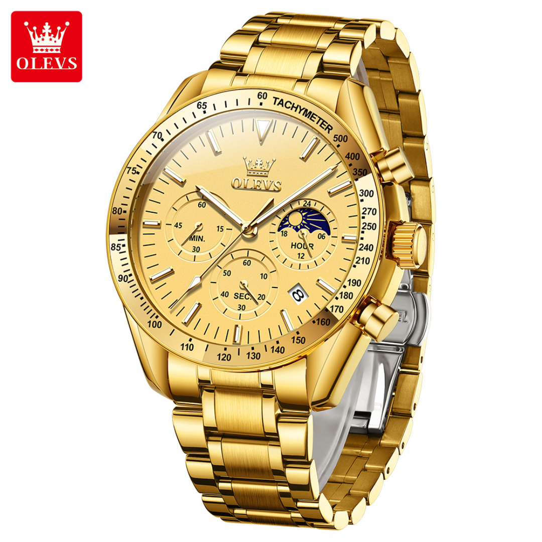 Picture of Olevs 3618M Stainless Steel Chronograph Wrist Watch For Men