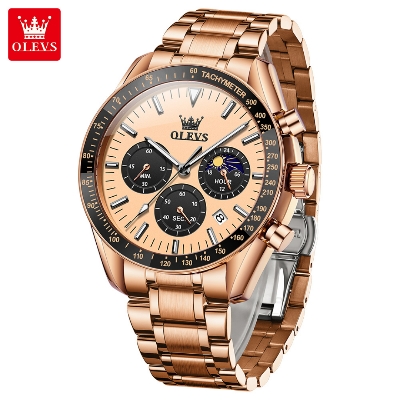 Picture of Olevs 3618M Stainless Steel Chronograph Wrist Watch For Men