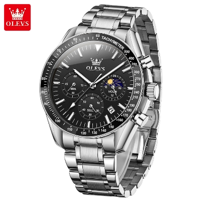 Picture of Olevs 3618M Stainless Steel Chronograph Wrist Watch For Men