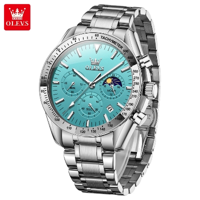 Picture of Olevs 3618M Stainless Steel Chronograph Wrist Watch For Men